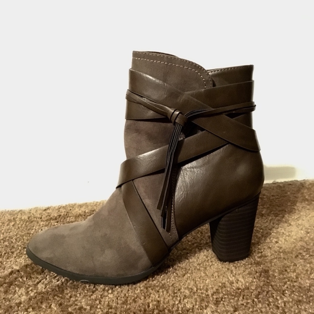 Brown ankle boots